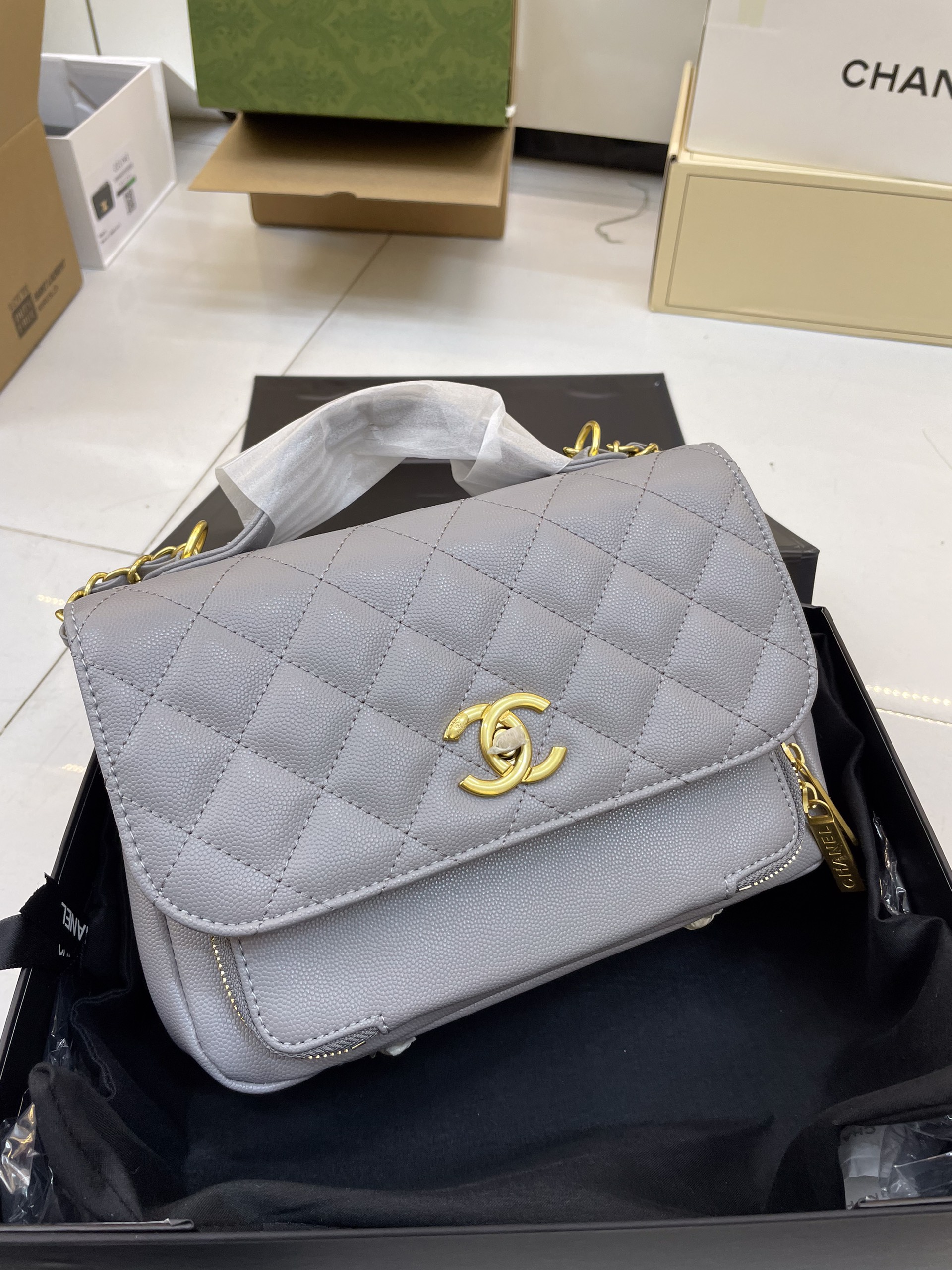 Túi Xách Chanel Affinity Top Handle Super Size 25cm